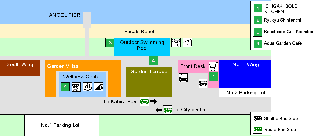 Fusaki Hotel Map