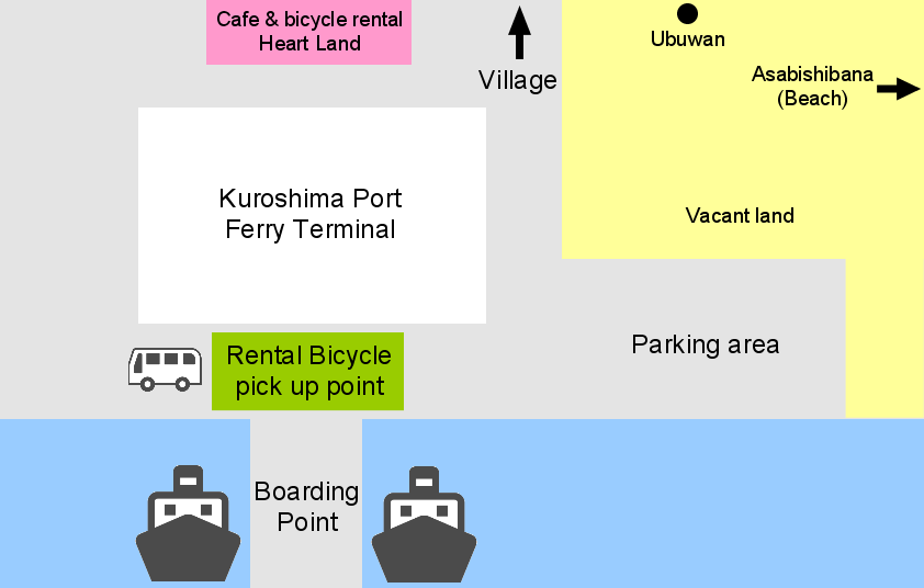 Kuroshima Port Map